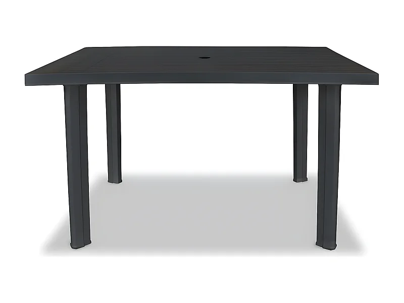 Taha  Table de jardin Anthracite 126 x 76 x 72 cm Plastique