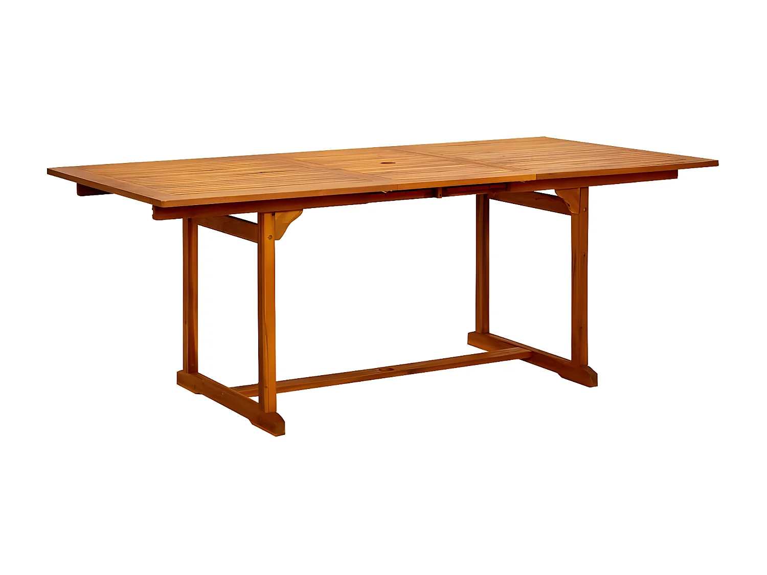 Wyril  Tavolo da Pranzo per Esterni (150-200)x100x75cm Massello Acacia
