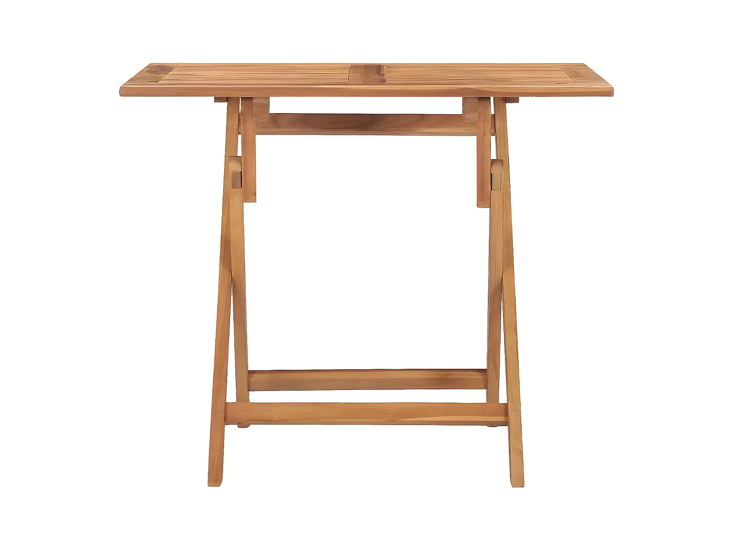Garden Furniture -  Table à dîner pliable de jardin 90x60x75 cm Bois de teck solide