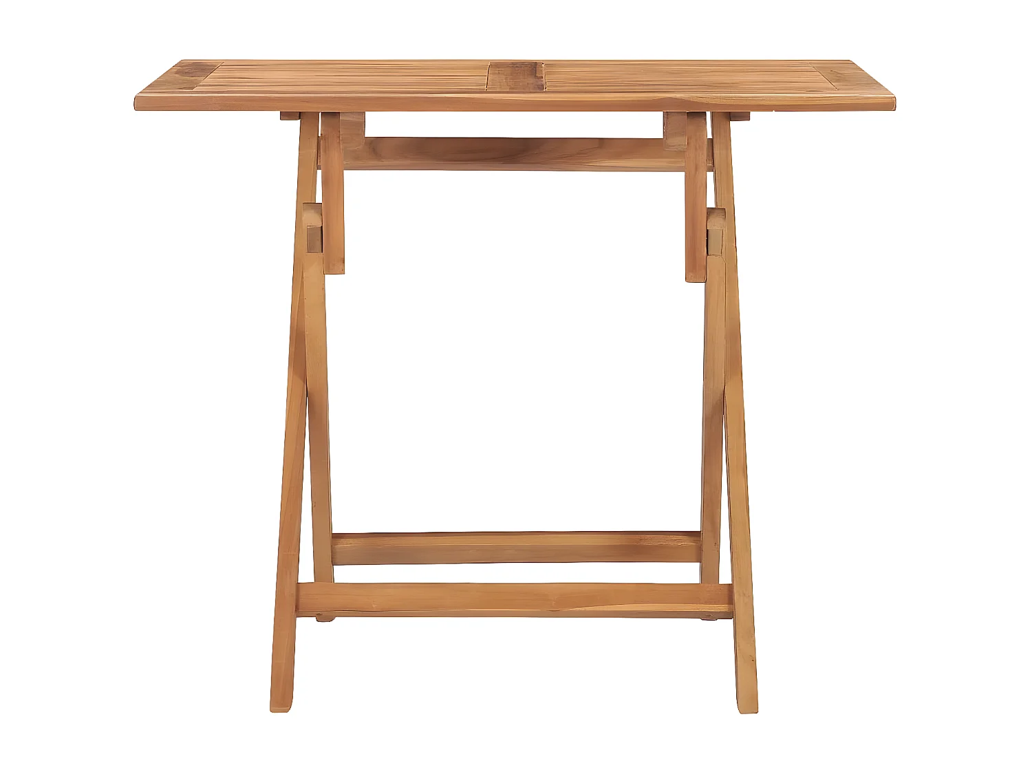 Garden Furniture -  Table à dîner pliable de jardin 90x60x75 cm Bois de teck solide