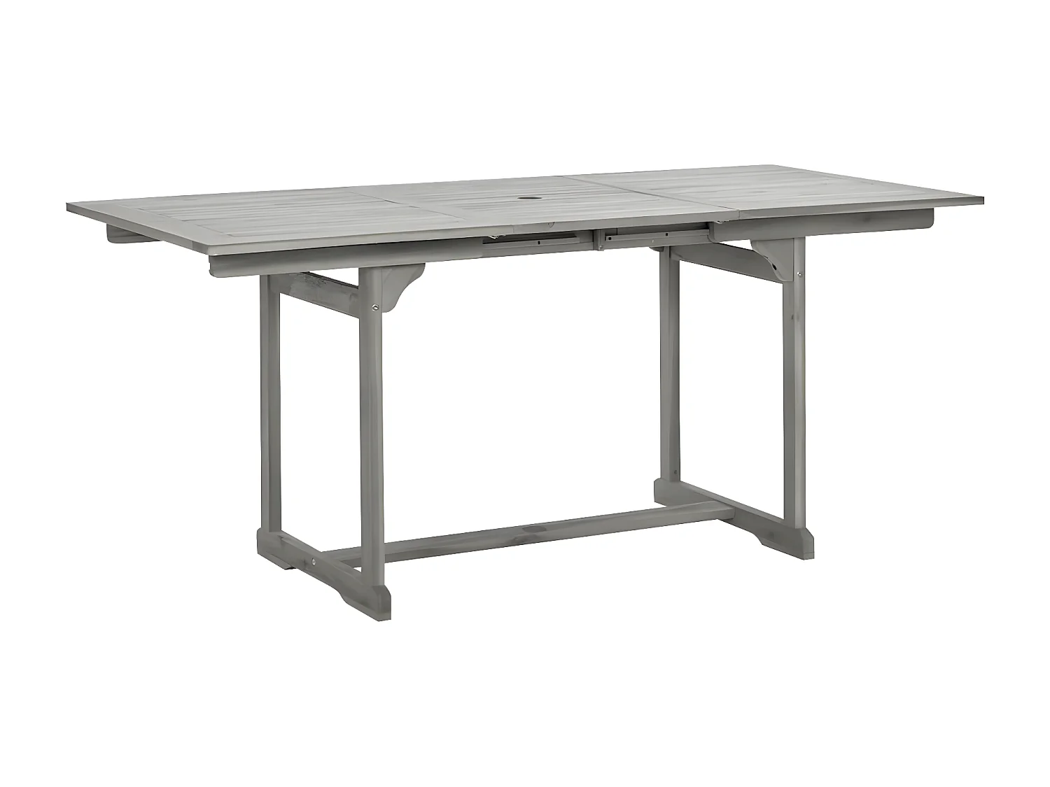 Stokkemarke  Tuintafel (120-170)x80x75 cm massief acaciahout