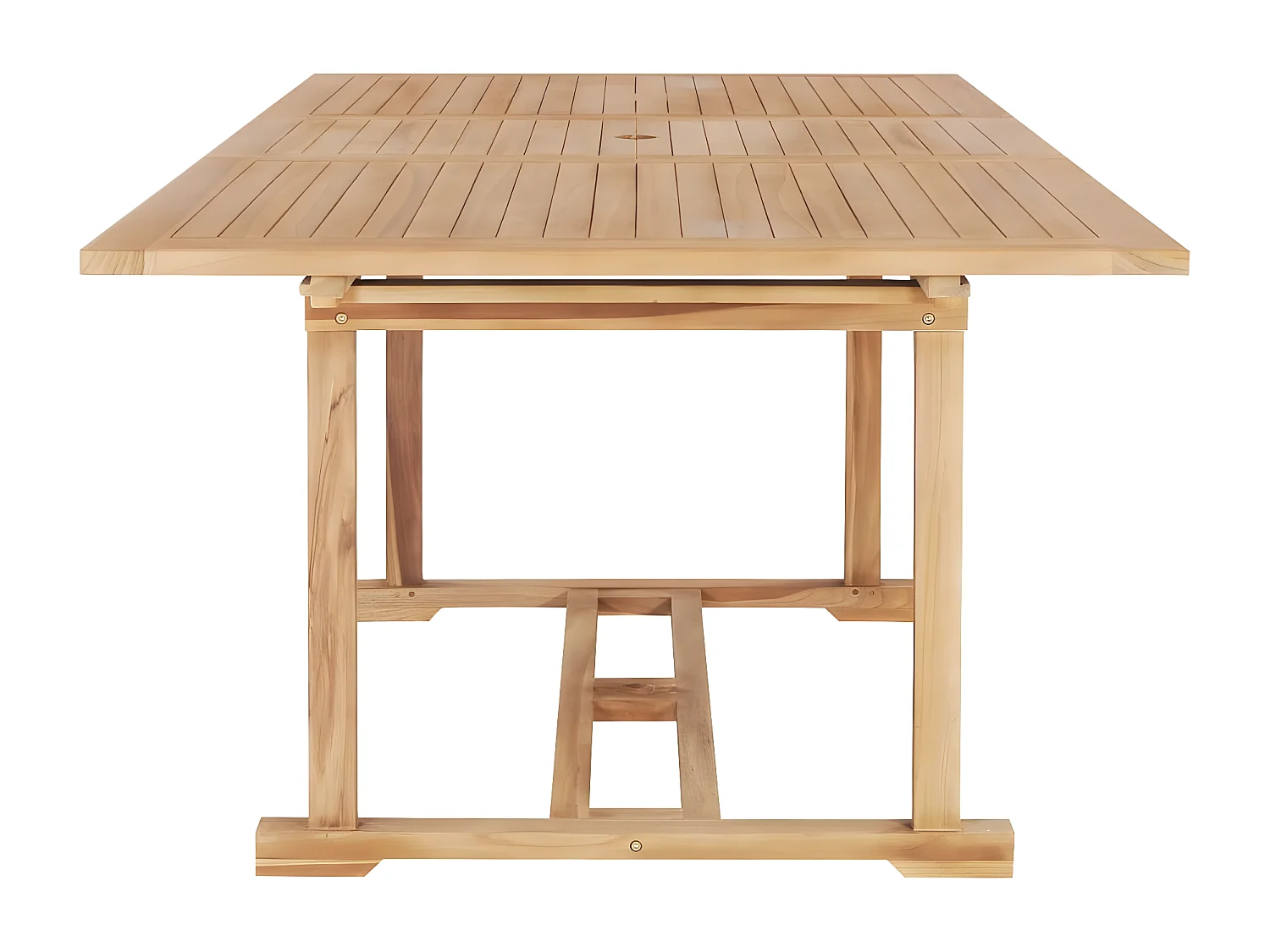 Sylanor  Table de jardin extensible 150-200x100x75 cm Teck solide
