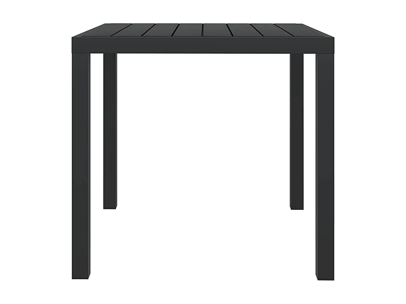 Marie-Rose  Table de jardin Noir 80 x 80 x 74 cm Aluminium et WPC