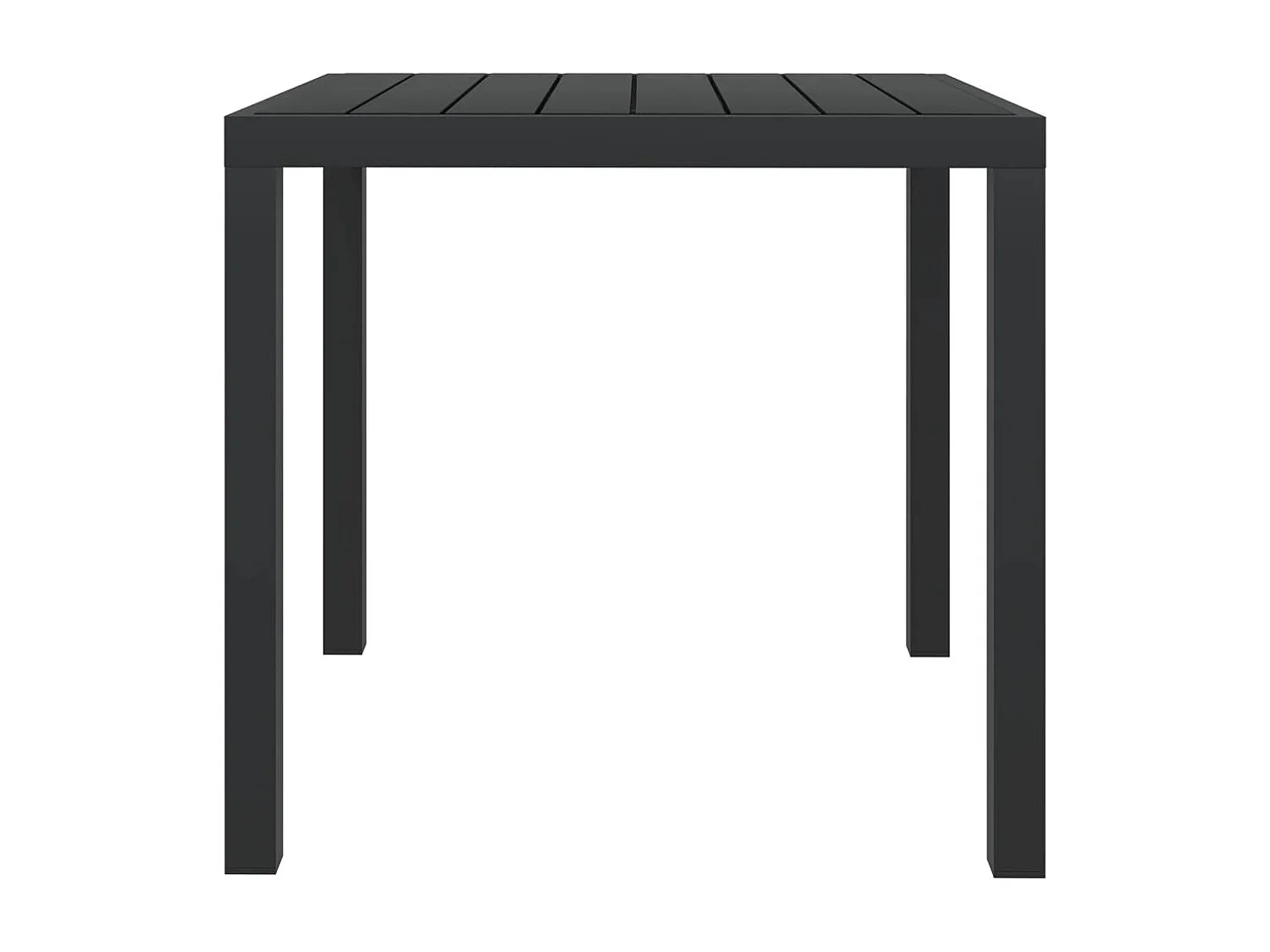 Marie-Rose  Tuintafel 80x80x74 cm aluminium en HKC zwart