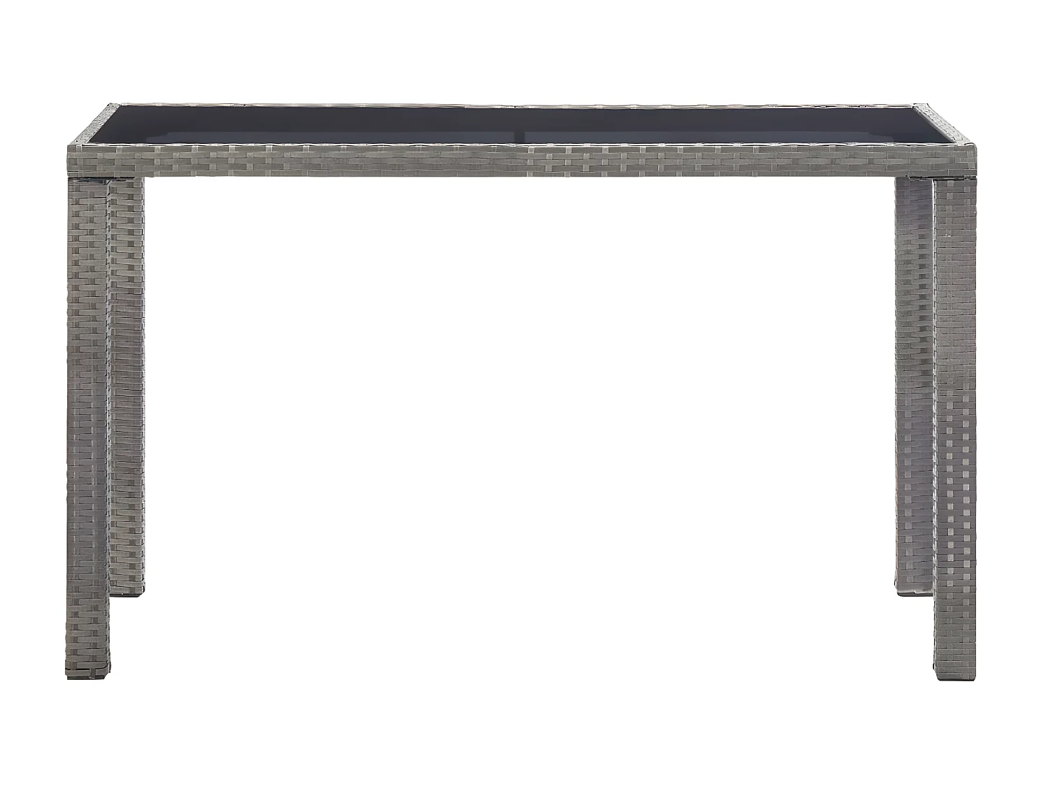 Aurora Marie  Tuintafel 123x60x74 cm poly rattan antraciet