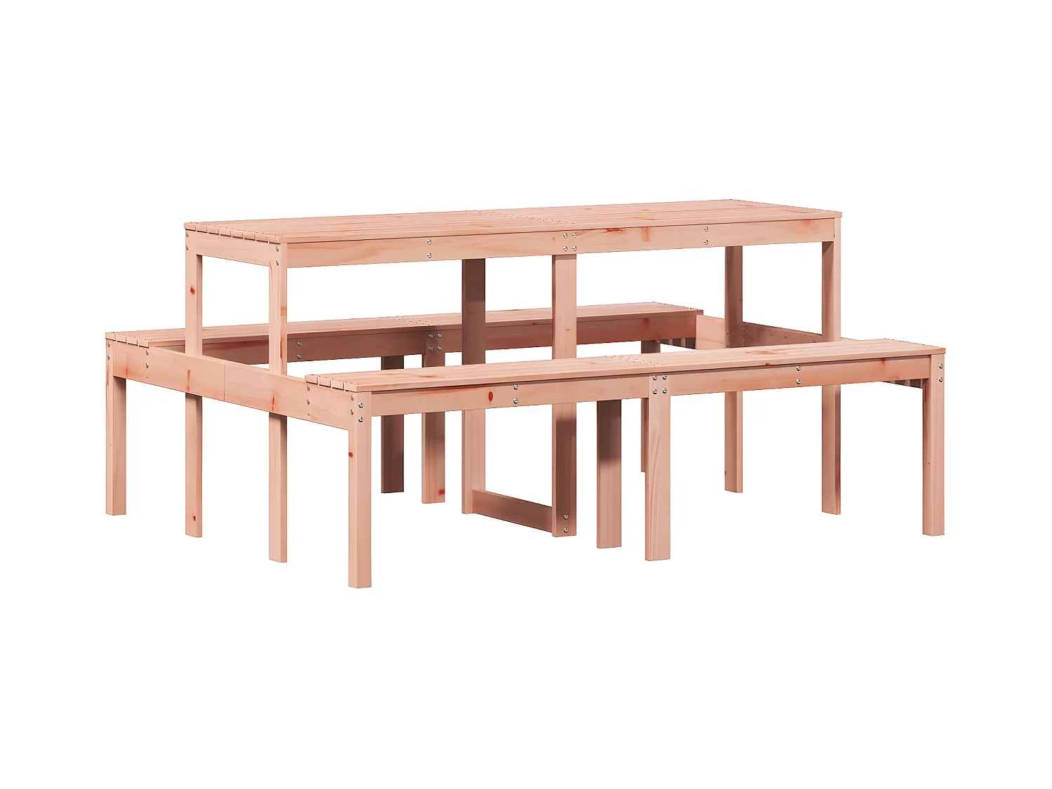 Horrin  Table de pique-nique 160x134x75 cm bois massif de douglas