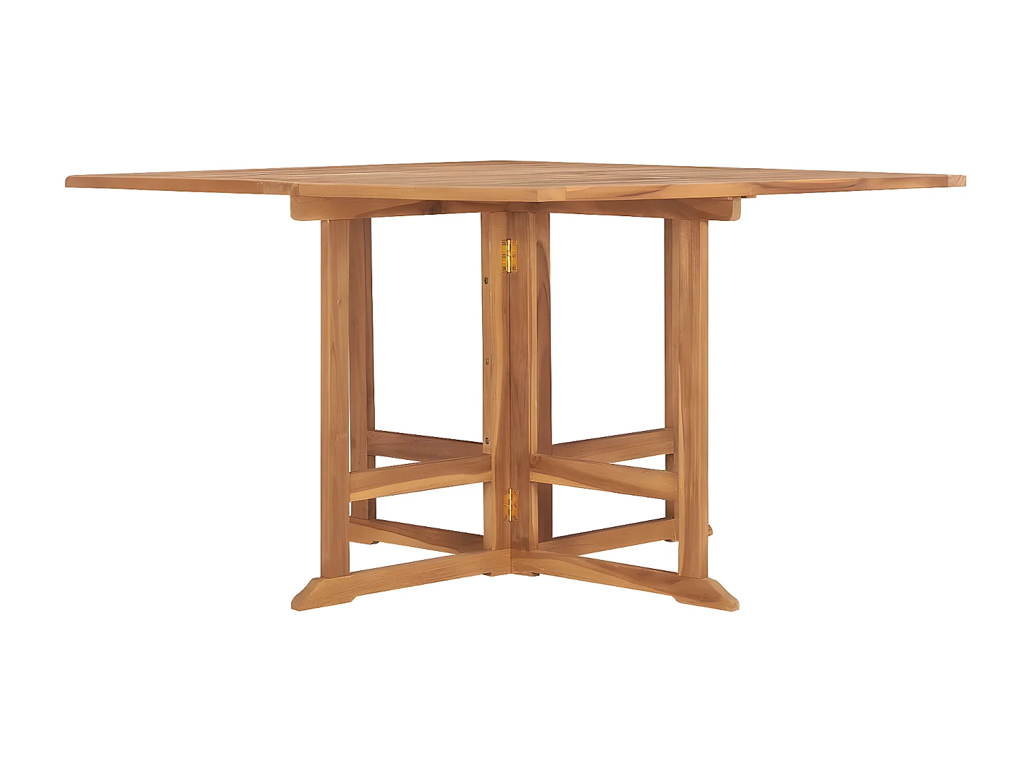 Cobleskill  Table à dîner de jardin pliable 110x110x75 cm Teck massif