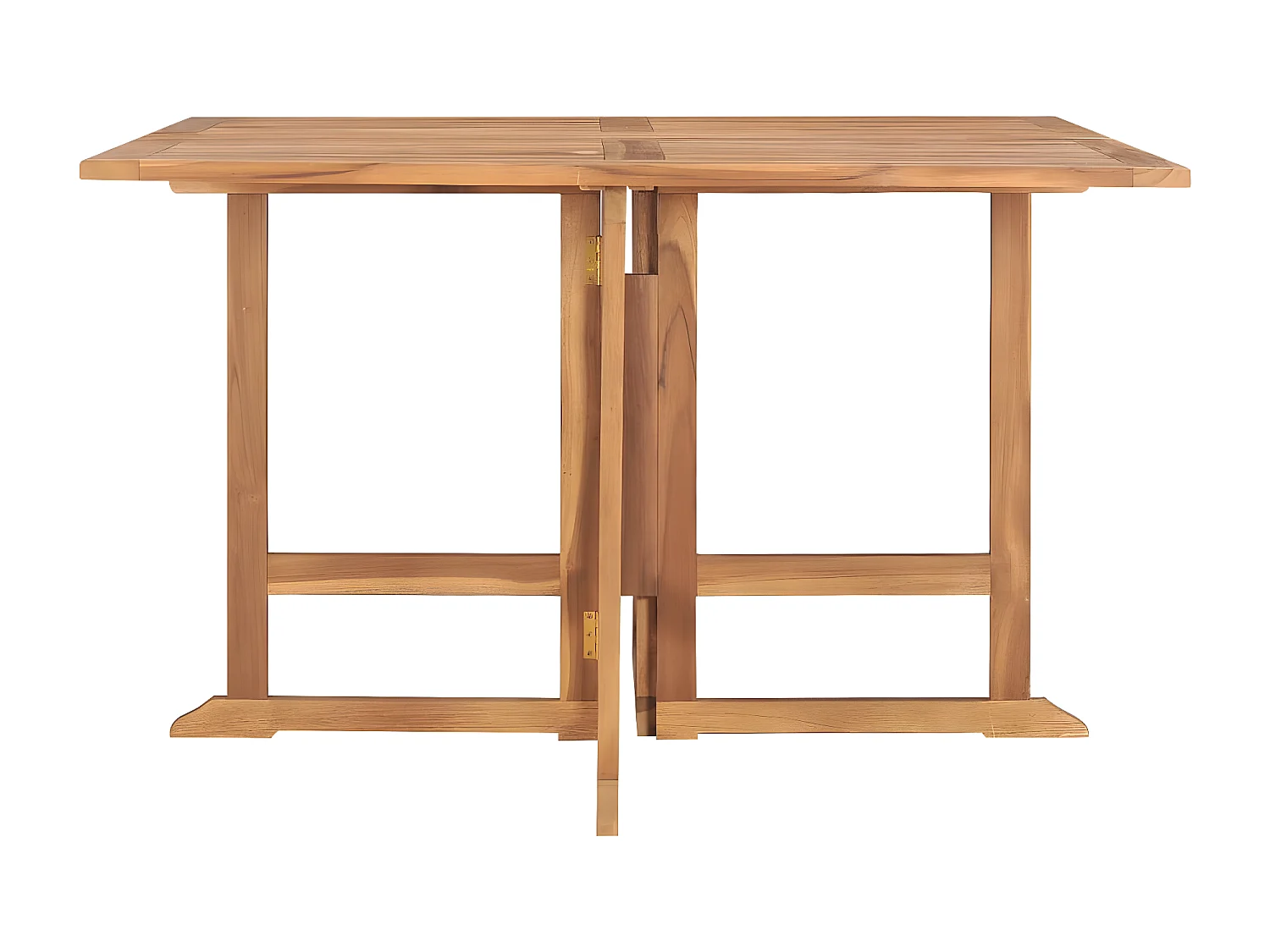 Cobleskill  Table à dîner de jardin pliable 110x110x75 cm Teck massif