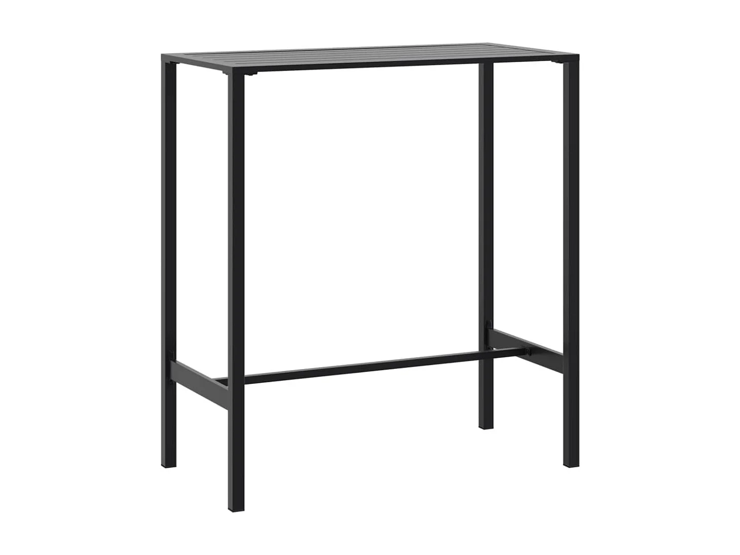 Chrysto  Bartafel 100x50x110 cm gepoedercoat staal zwart