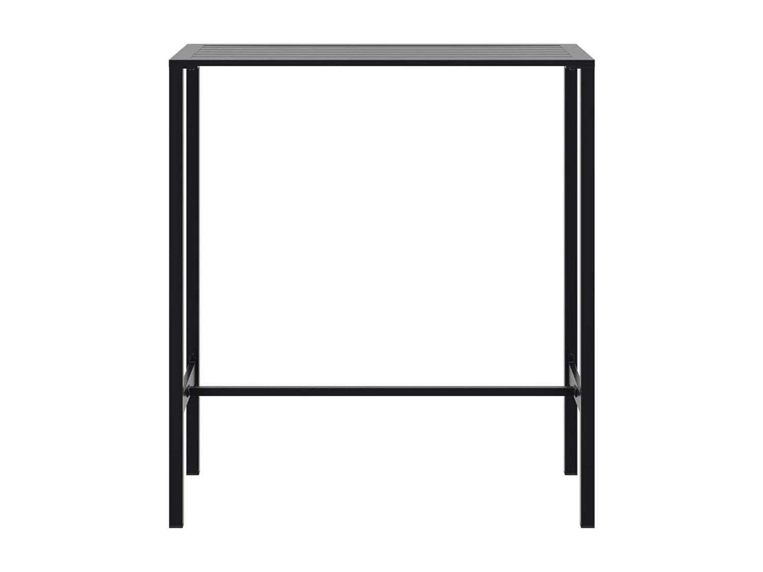 Chrysto  Bartafel 100x50x110 cm gepoedercoat staal zwart