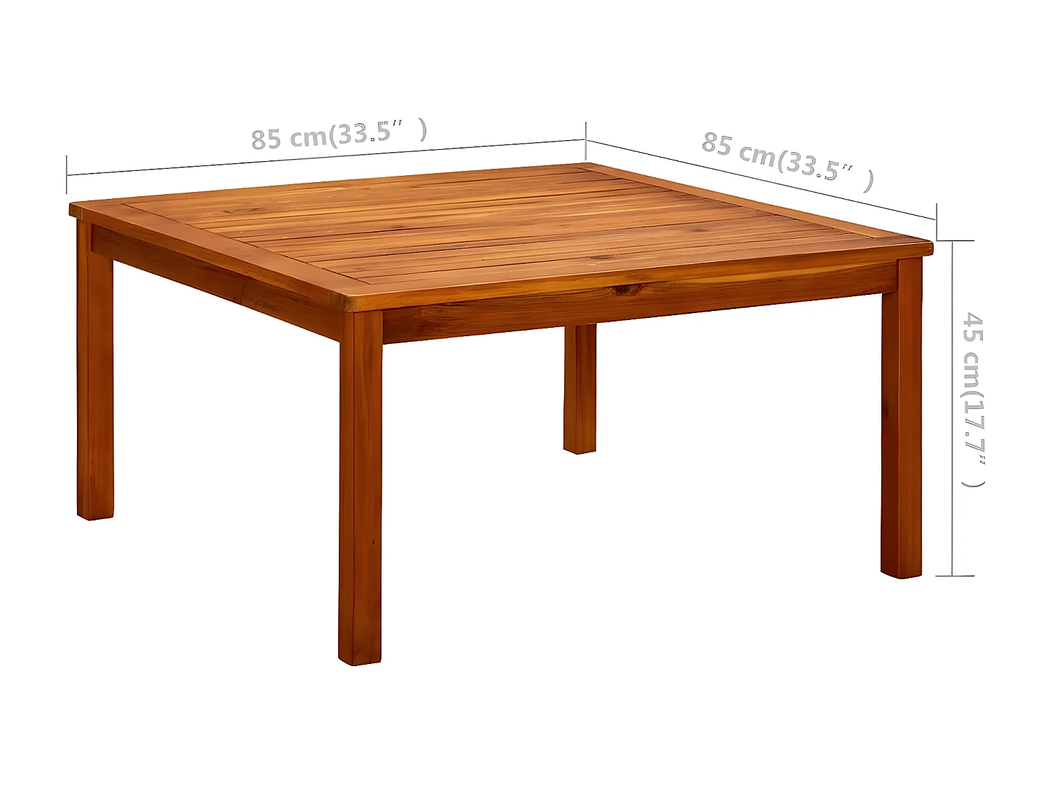 Calipatria  Tuintafel 85x85x45 cm massief acaciahout