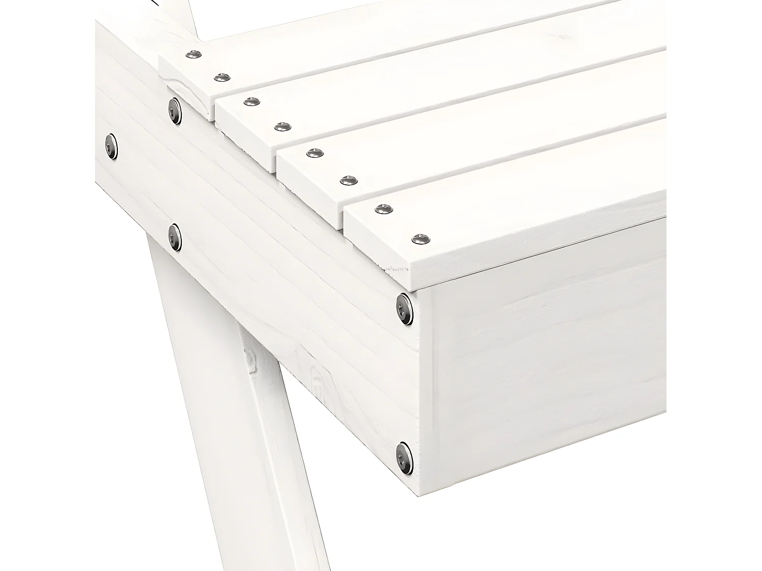 Frekja  Picknicktafel 105x134x75 cm massief grenenhout wit