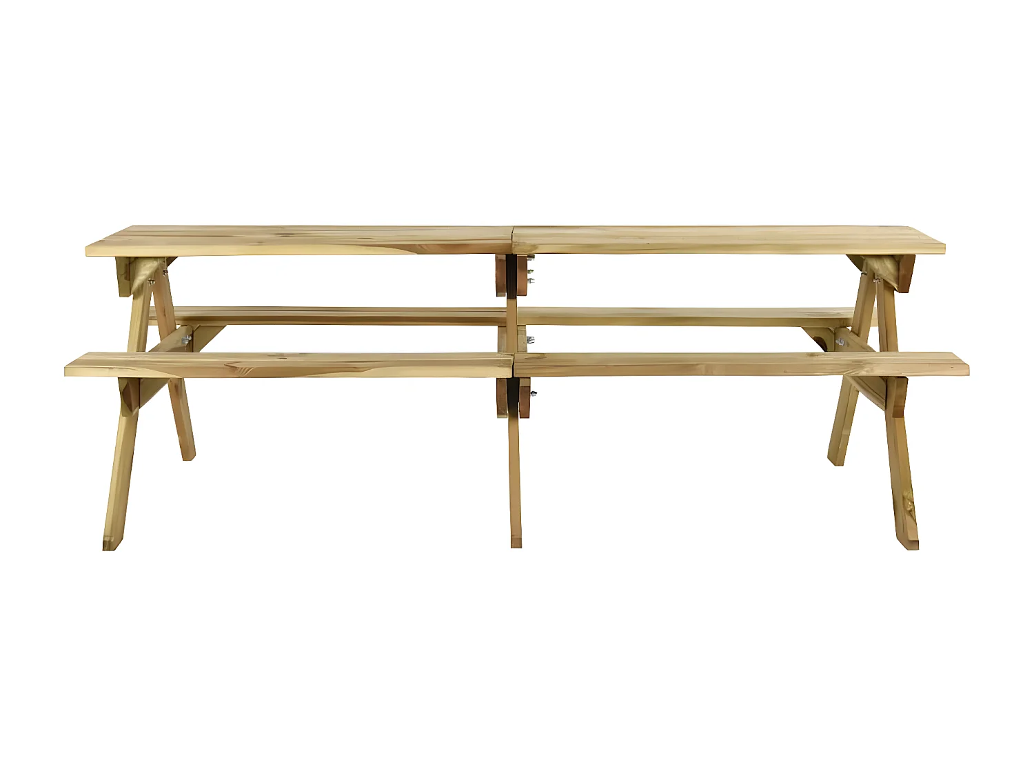 Bernt  Picknicktisch mit Bänken 220x122x72 cm Kiefernholz Imprägniert