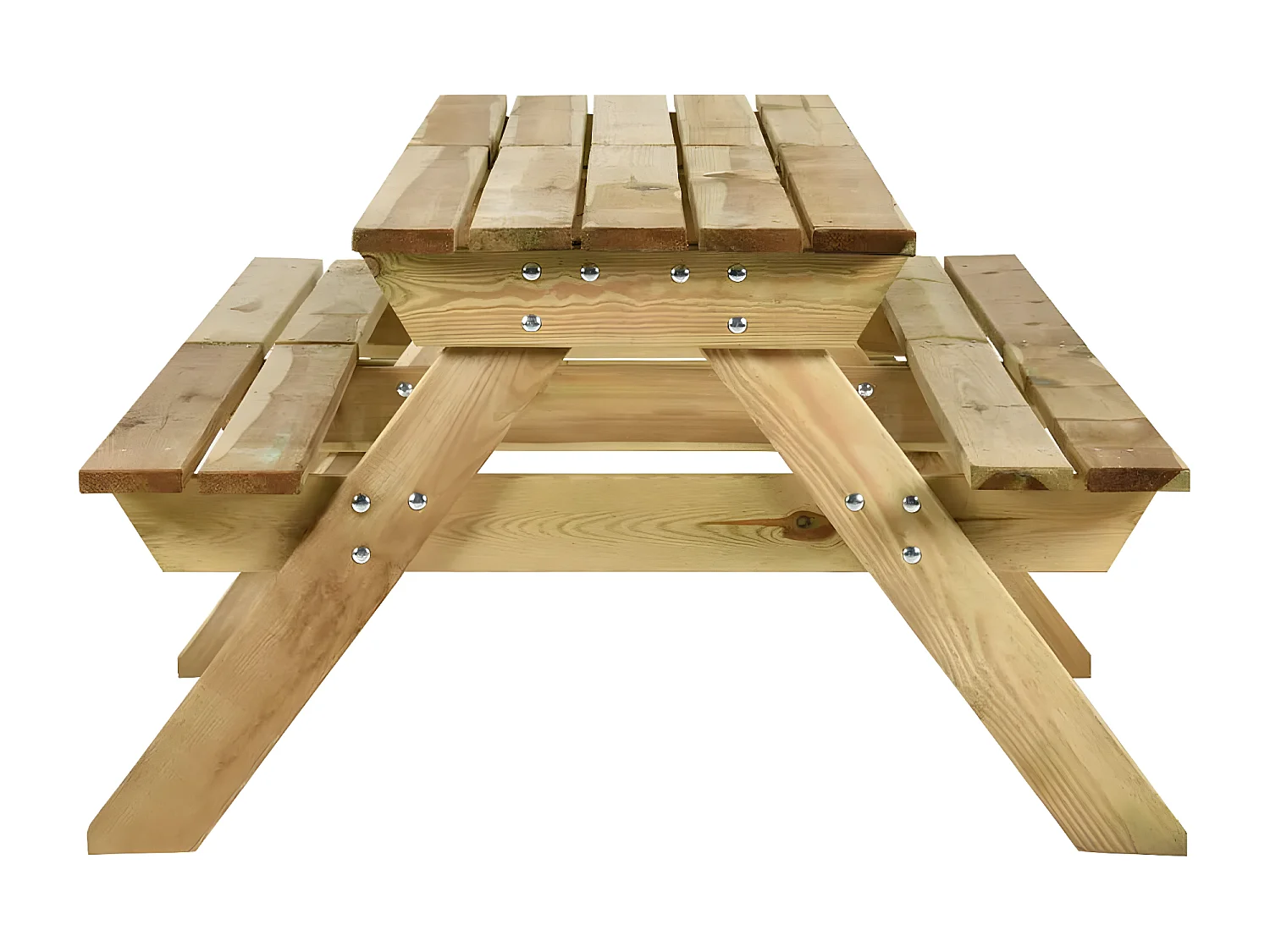 Bernt  Picknicktisch mit Bänken 220x122x72 cm Kiefernholz Imprägniert