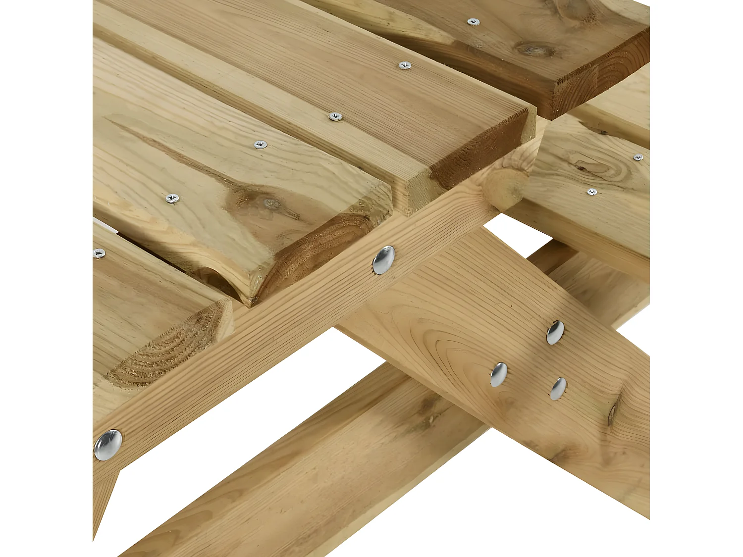 Bernt  Picknicktisch mit Bänken 220x122x72 cm Kiefernholz Imprägniert