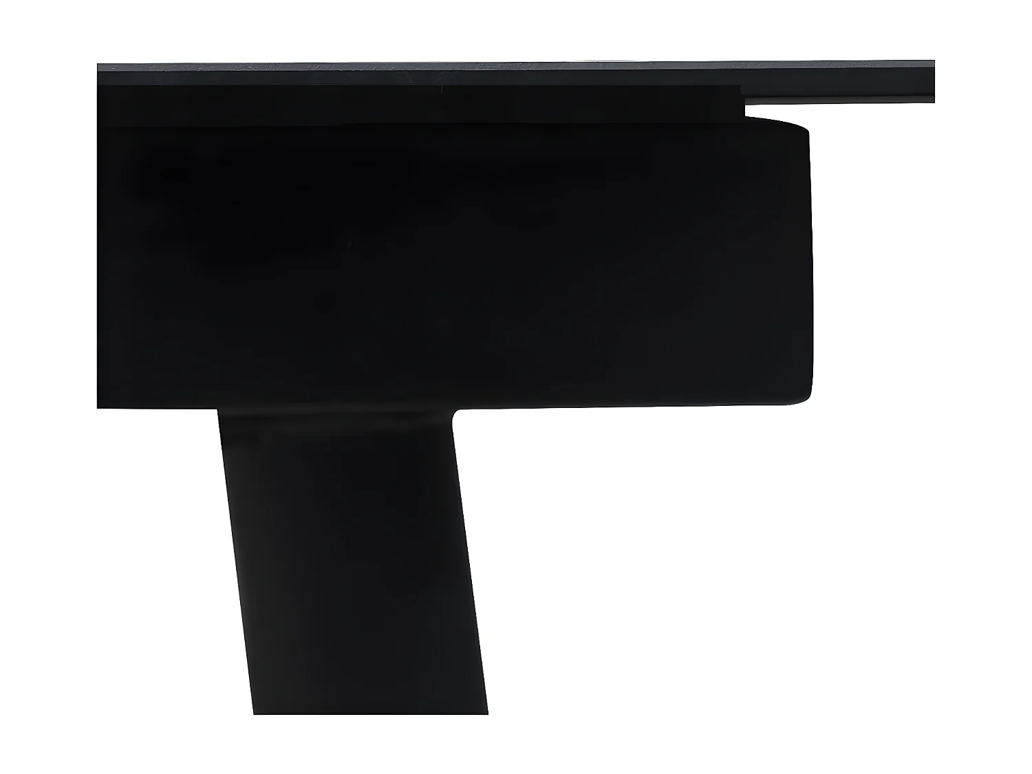 Gudleik  Table à dîner de jardin Noir 150x80x74 cm Acier et verre