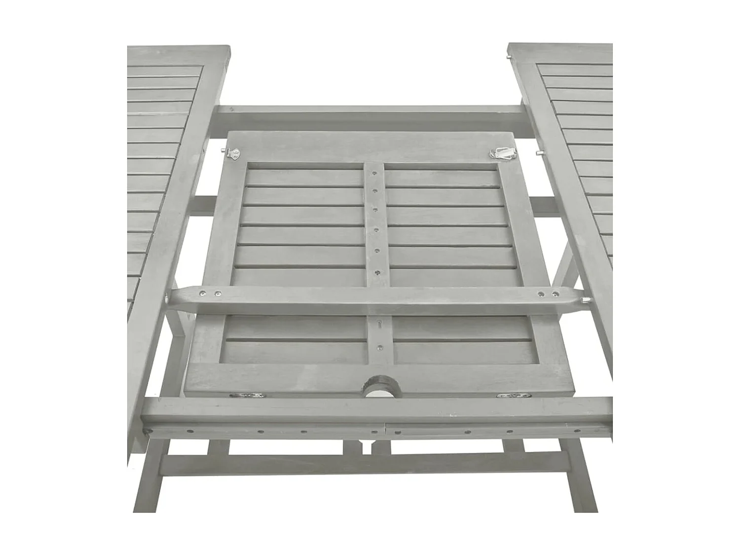 Stokkemarke  Table de jardin Gris 200x100x75 cm Bois d'acacia massif