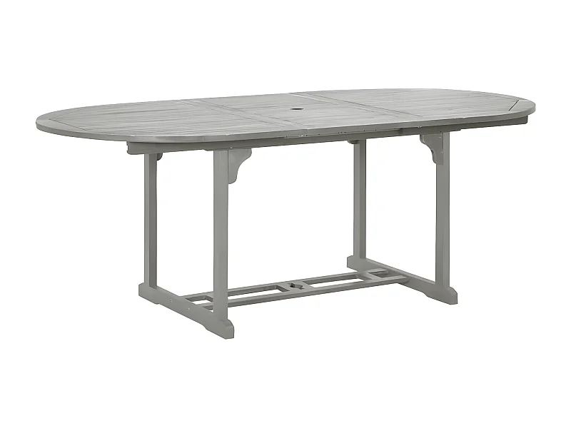 Stokkemarke  Table de jardin Gris 200x100x75 cm Bois d'acacia massif