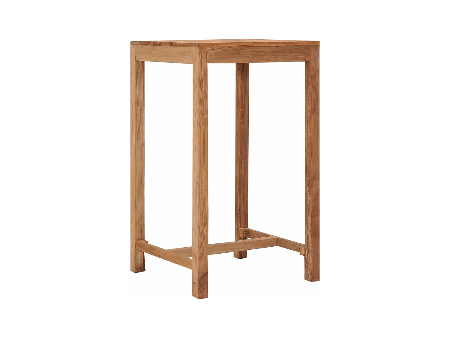 Sophie-Lise-Marie  Table de bar de jardin 60x60x105 cm bois de teck solide