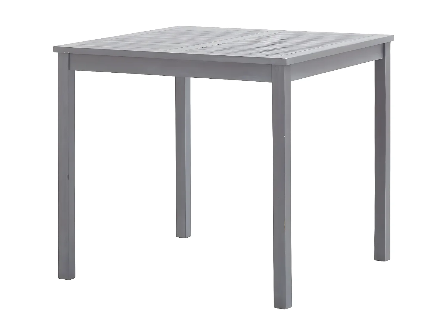 Daniel-Claude  Table de jardin Gris 80x80x74 cm Bois d'acacia massif
