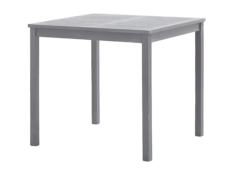 Daniel-Claude  Table de jardin Gris 80x80x74 cm Bois d'acacia massif
