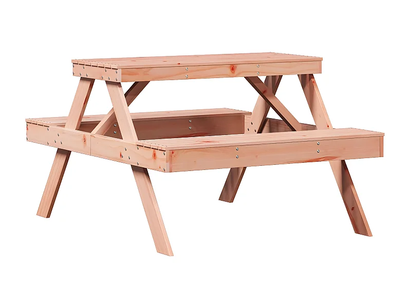 Frekja  Tavolo da Picnic 105x134x75 cm in Legno Massello di Douglas