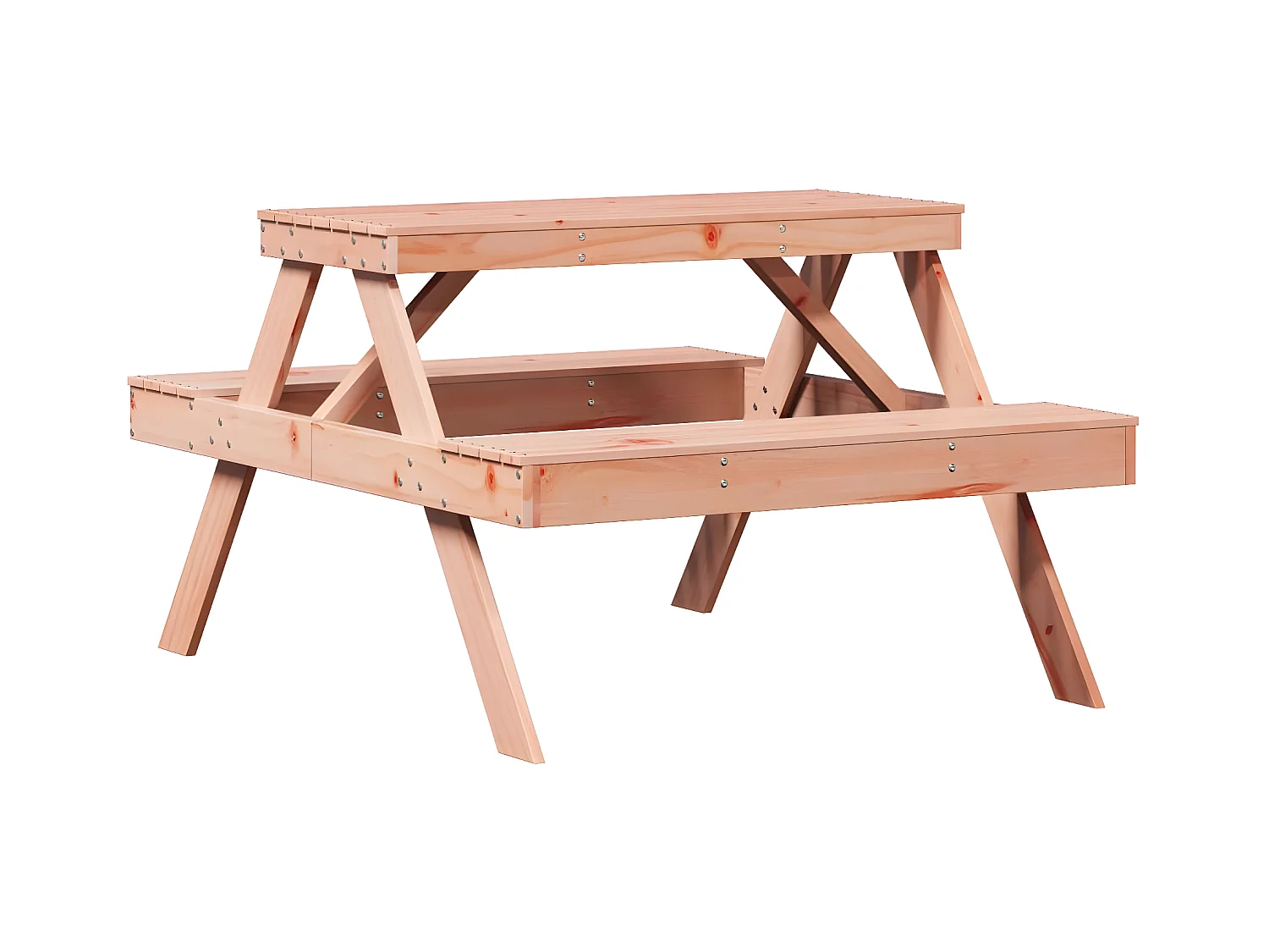 Frekja  Table de pique-nique 105x134x75 cm bois massif de douglas