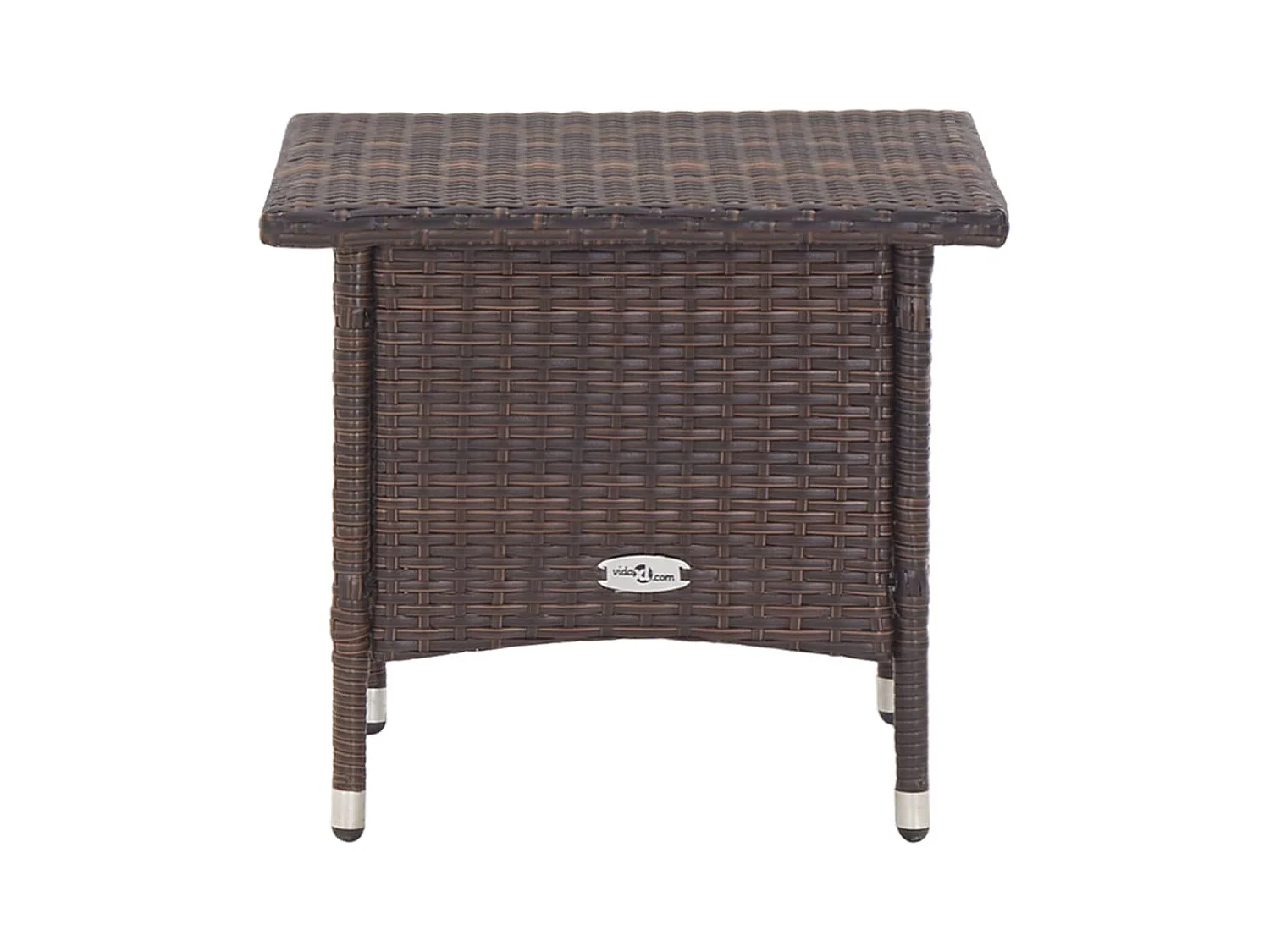Thorvin  Table à thé Marron 50x50x47 cm Résine tressée