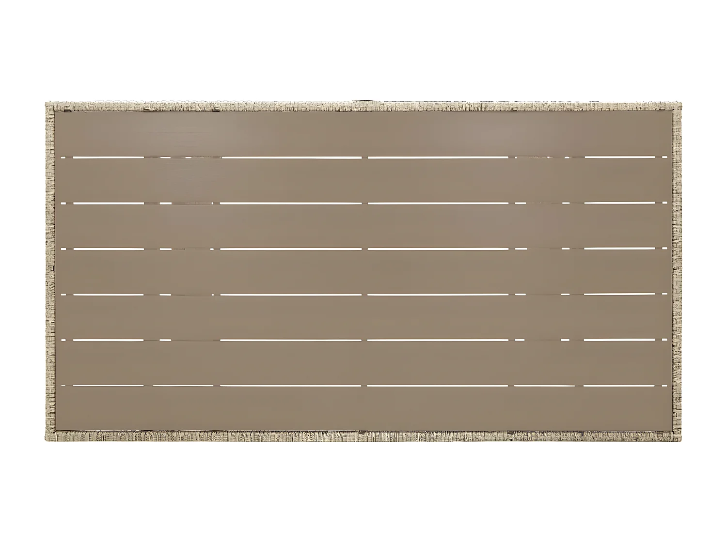 Claire-Marie-Élise  Table de jardin Gris 120x70x66 cm Résine tressée