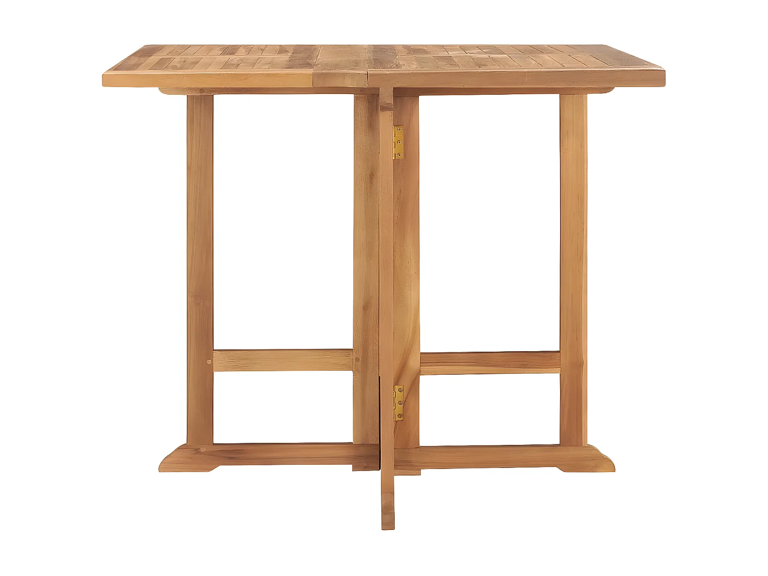 Marie-Lise  Tavolo da Giardino Pieghevole 90x90x75 cm in Massello di Teak