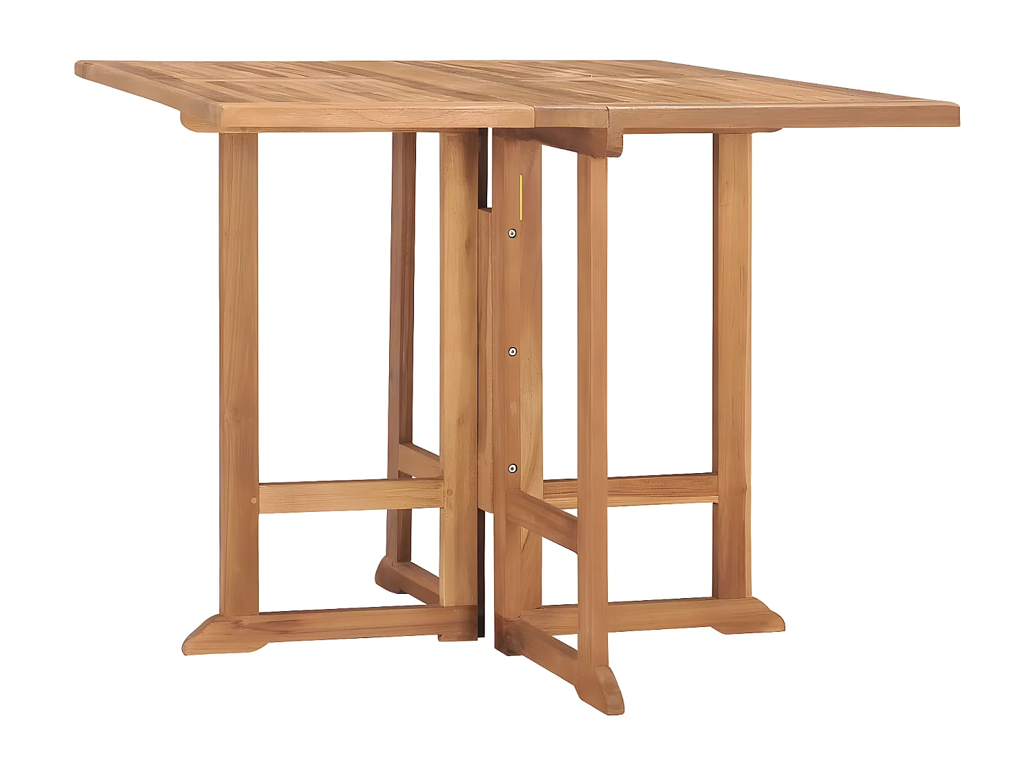 Marie-Lise  Tavolo da Giardino Pieghevole 90x90x75 cm in Massello di Teak