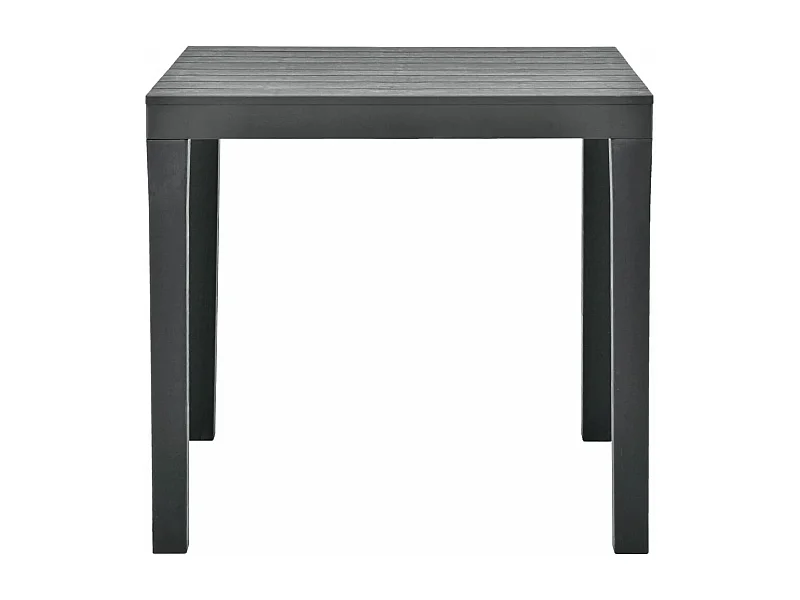 Jean-Fabrice  Table de jardin Anthracite 78x78x72 cm Plastique