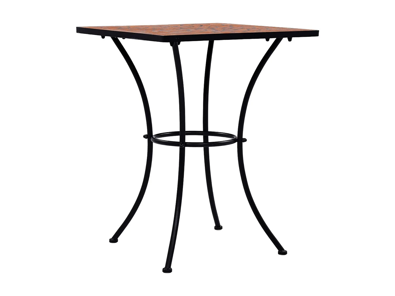 Michael Alan  Table de bistro mosaïque Terre cuite 60 cm Céramique