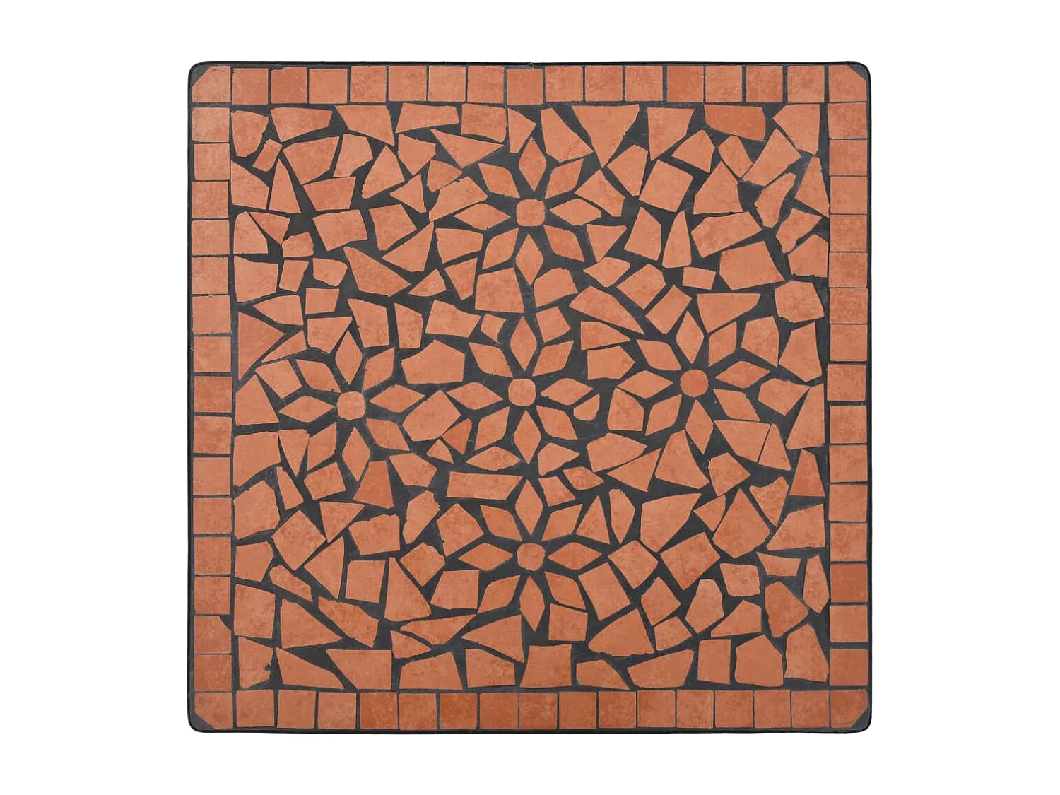 Michael Alan  Table de bistro mosaïque Terre cuite 60 cm Céramique