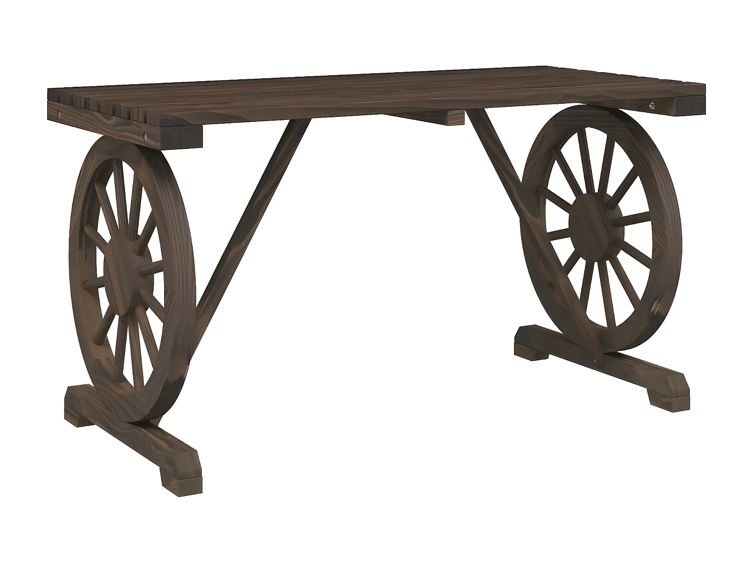 Claude-Henri  Table de jardin 115x55x65 cm bois de sapin massif