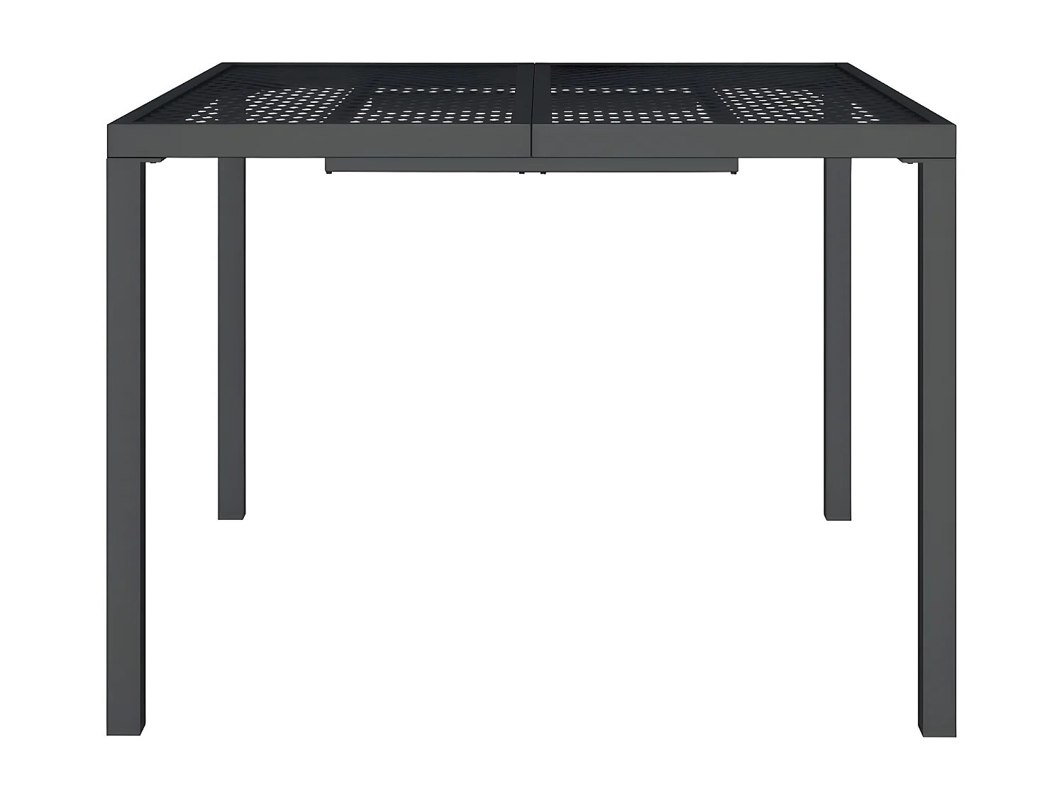 Chubbuck  Table de jardin anthracite 100x100x72 cm acier
