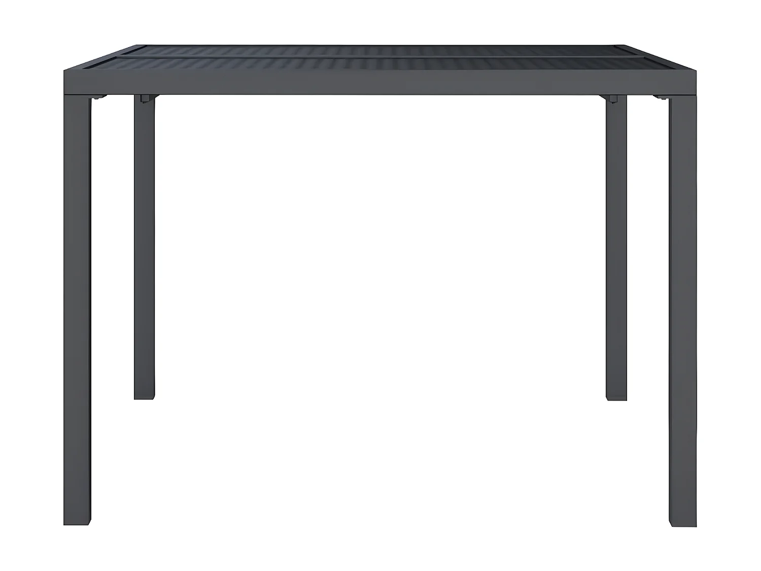 Chubbuck  Table de jardin anthracite 100x100x72 cm acier