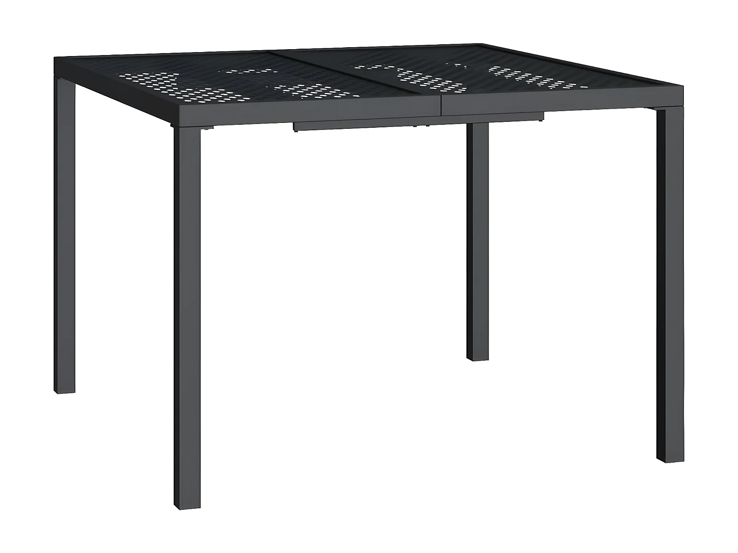 Chubbuck  Table de jardin anthracite 100x100x72 cm acier