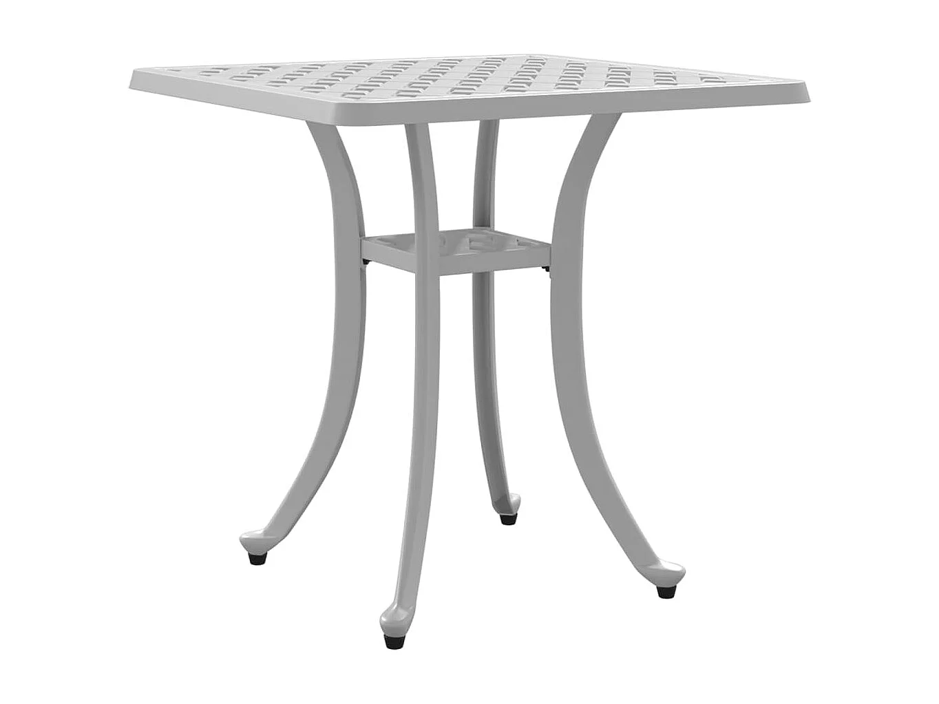 Tarvund  Tuintafel 53x53x53 cm gietaluminium wit