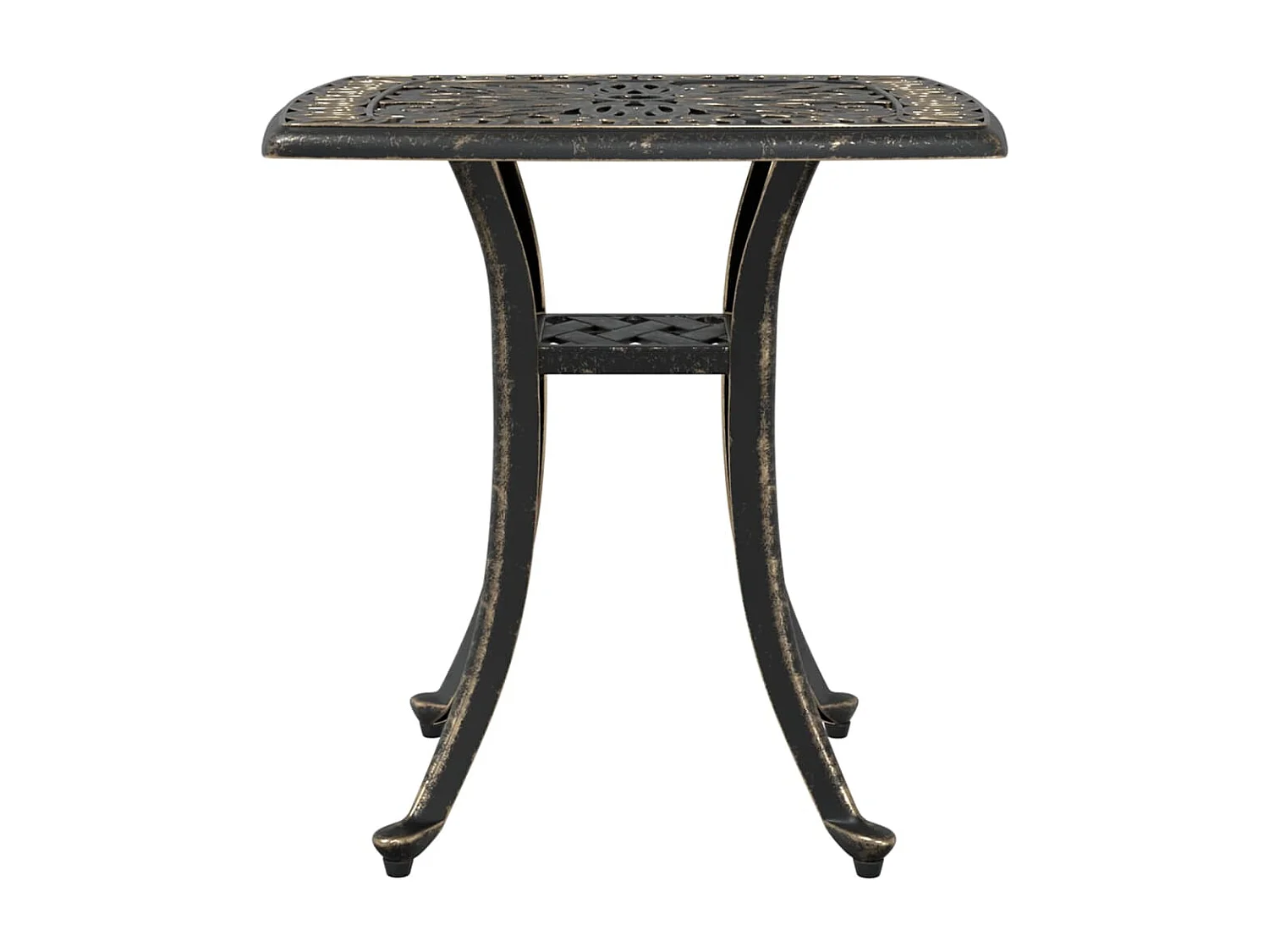 La Porte  Tuintafel 53x53x53 cm gietaluminium bronskleurig