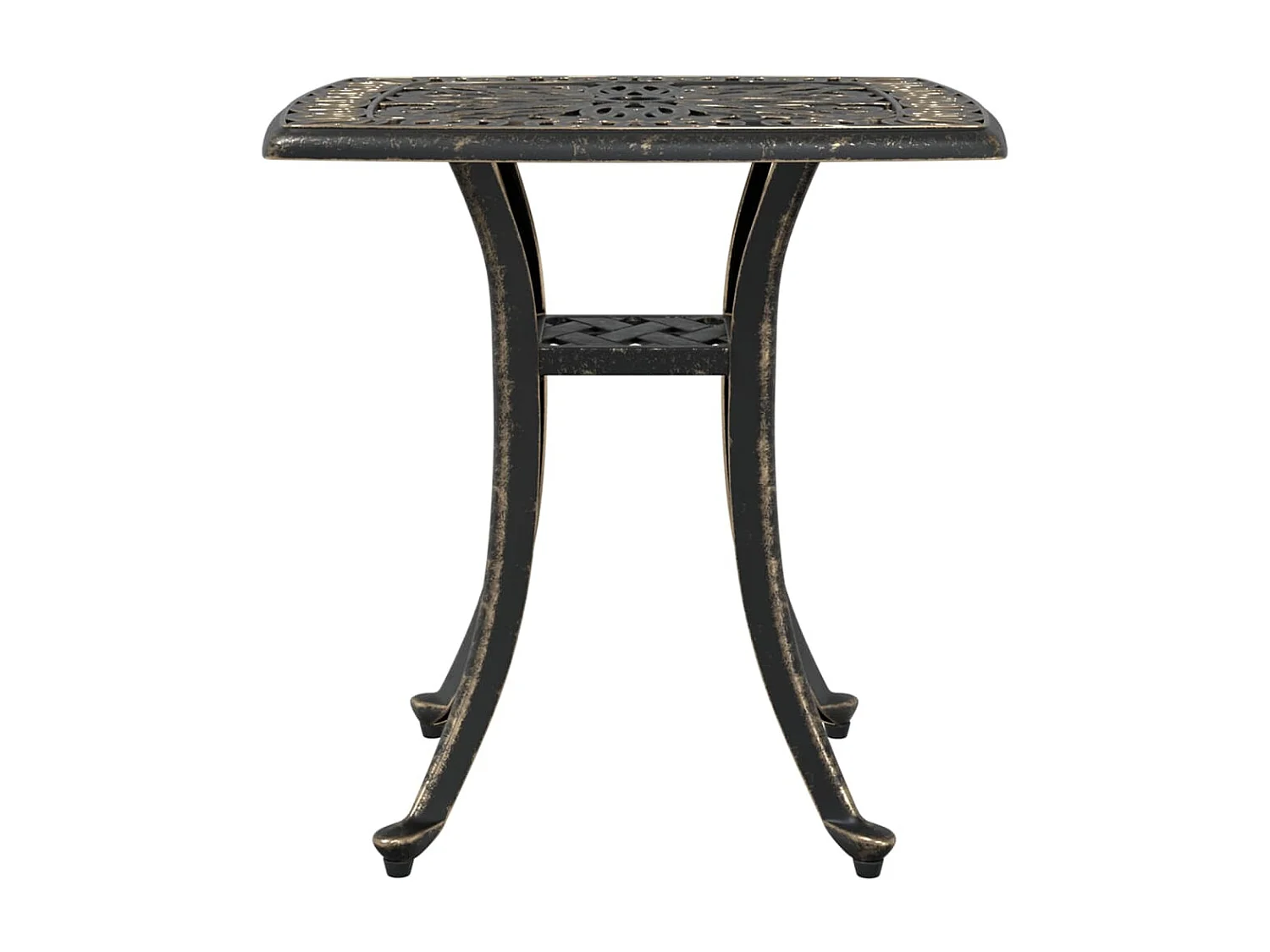 La Porte  Table de jardin bronze 53x53x53 cm aluminium coulé