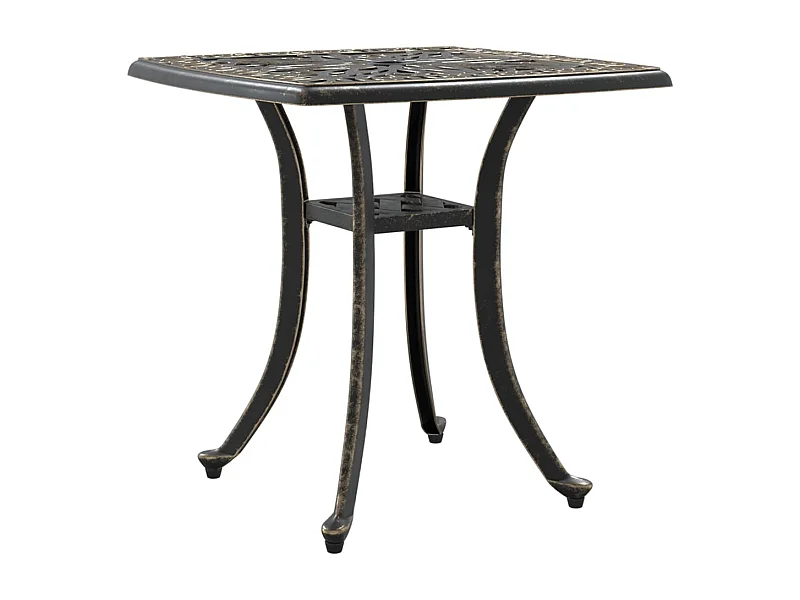 La Porte  Table de jardin bronze 53x53x53 cm aluminium coulé