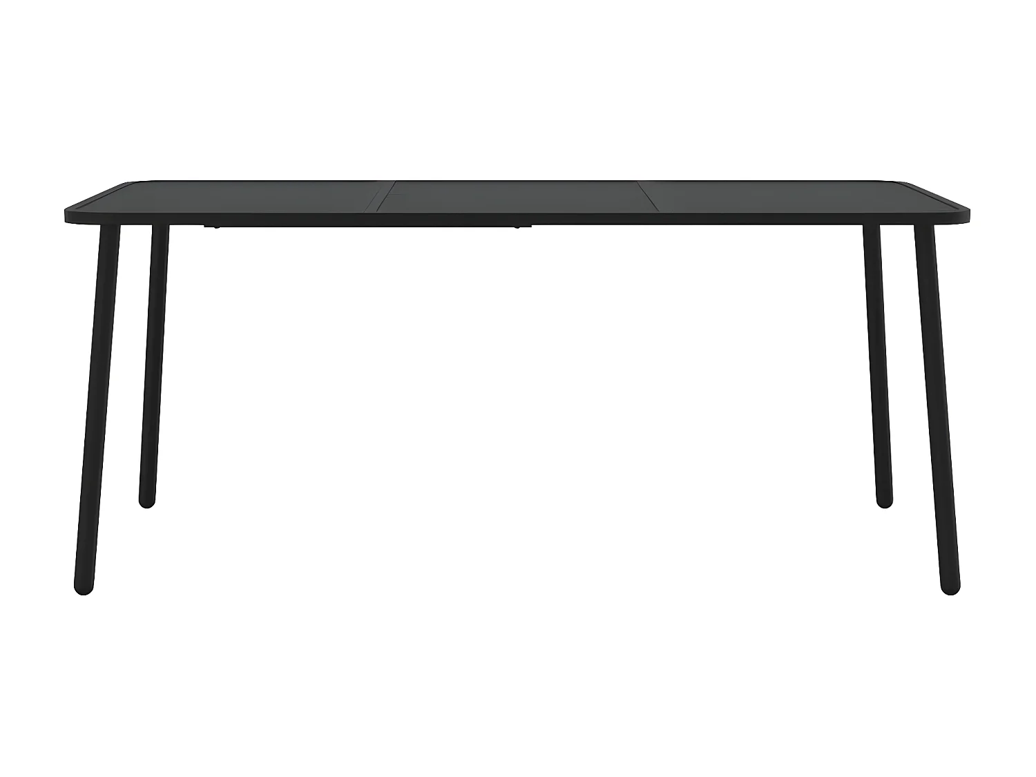 Fairbanks  Table de jardin anthracite 165x80x71 cm acier
