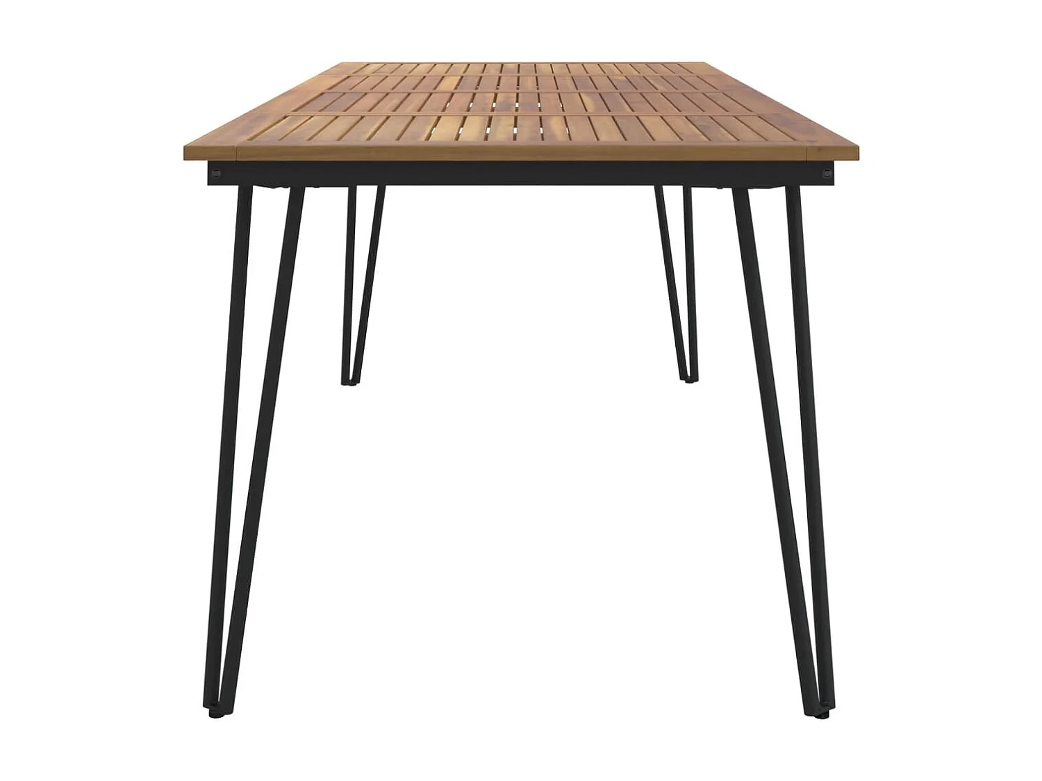 Ivano Franco  Tavolo Giardino con Gambe Forcella 180x90x75 cm Massello Acacia