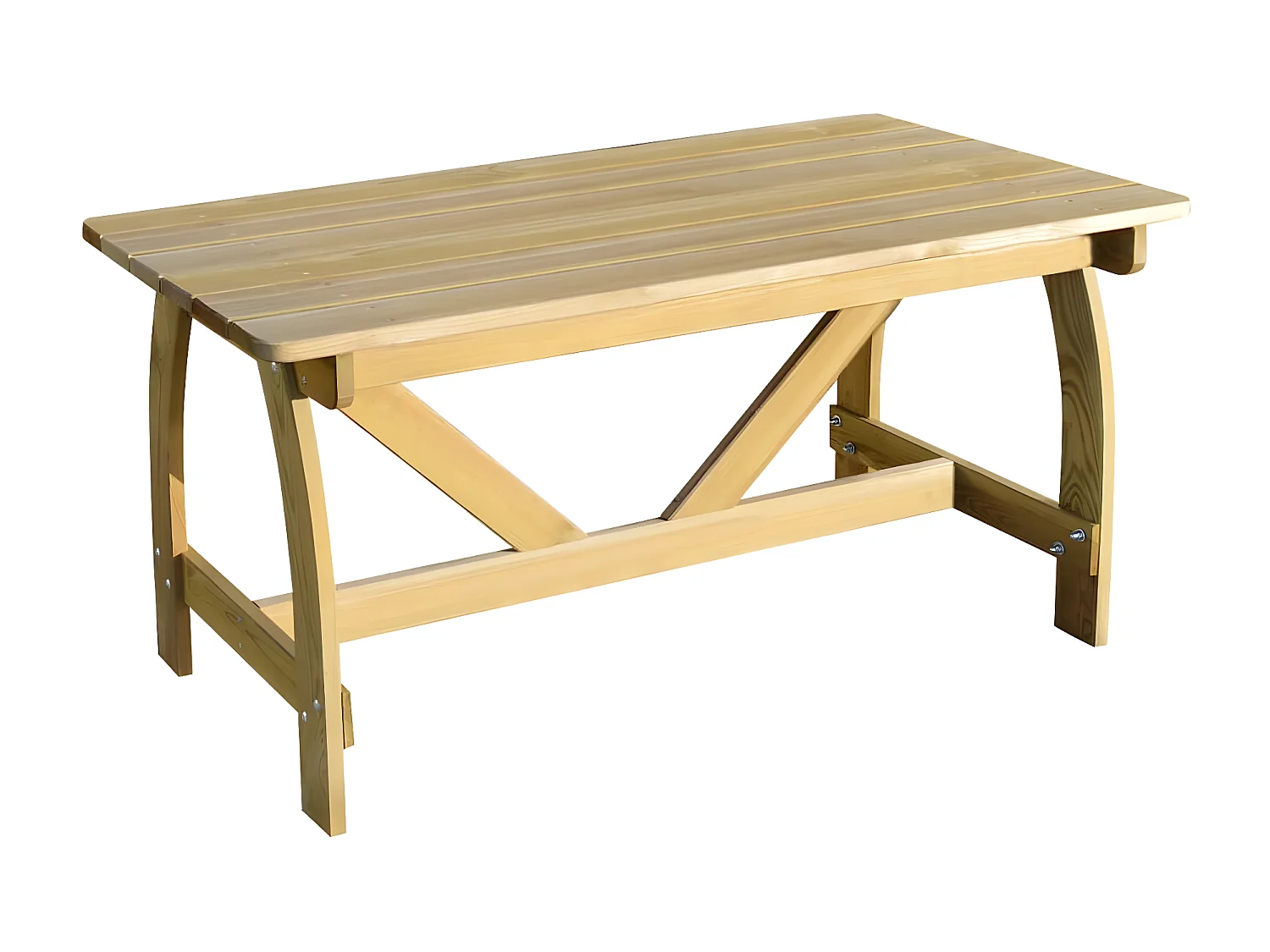 Garden Furniture -  Tavolo da Giardino 150x74x75 cm in Legno di Pino Impregnato