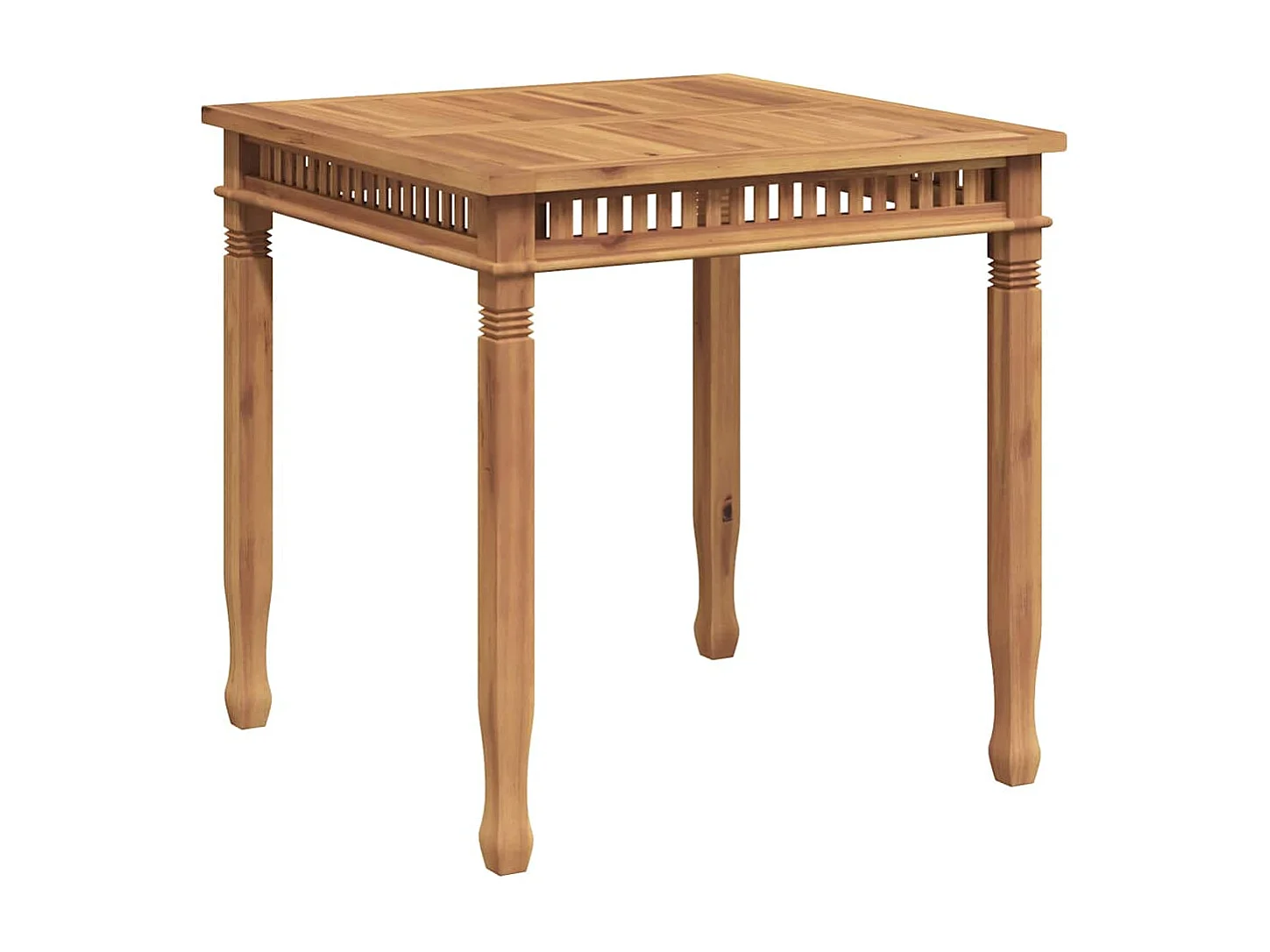 Yunus  Table à dîner de jardin 80x80x80 cm Bois de teck solide