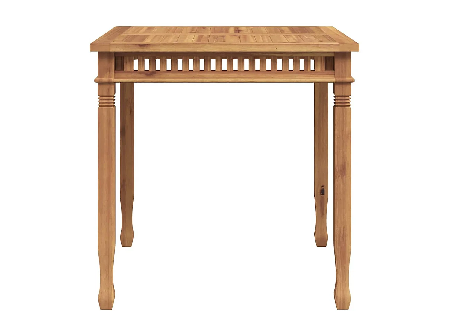 Yunus  Table à dîner de jardin 80x80x80 cm Bois de teck solide