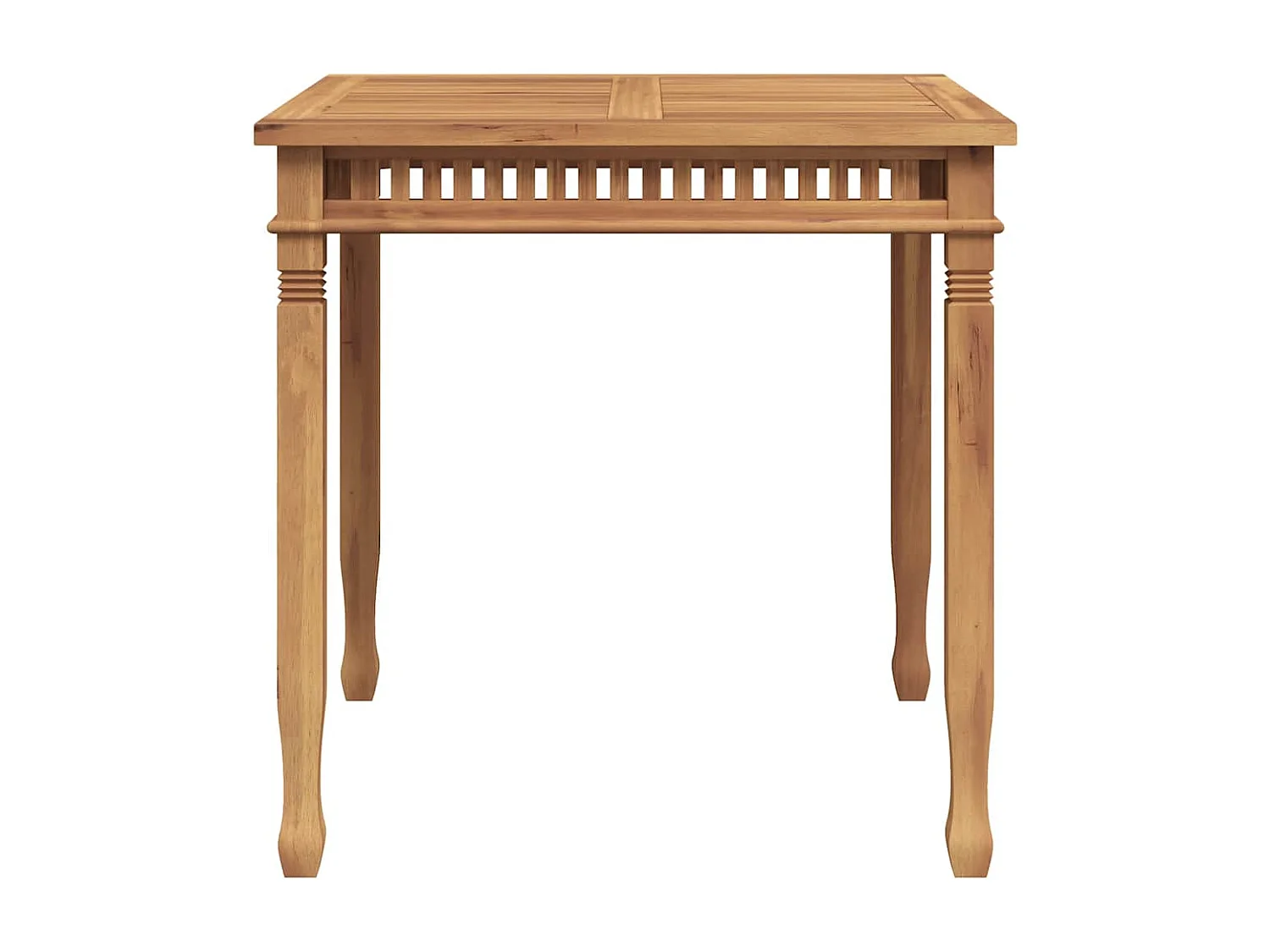 Yunus  Table à dîner de jardin 80x80x80 cm Bois de teck solide