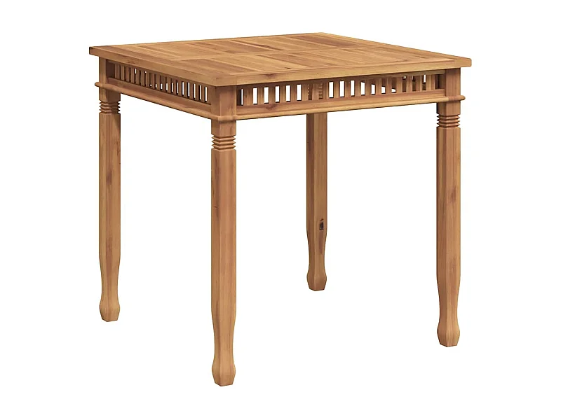 Yunus  Table à dîner de jardin 80x80x80 cm Bois de teck solide
