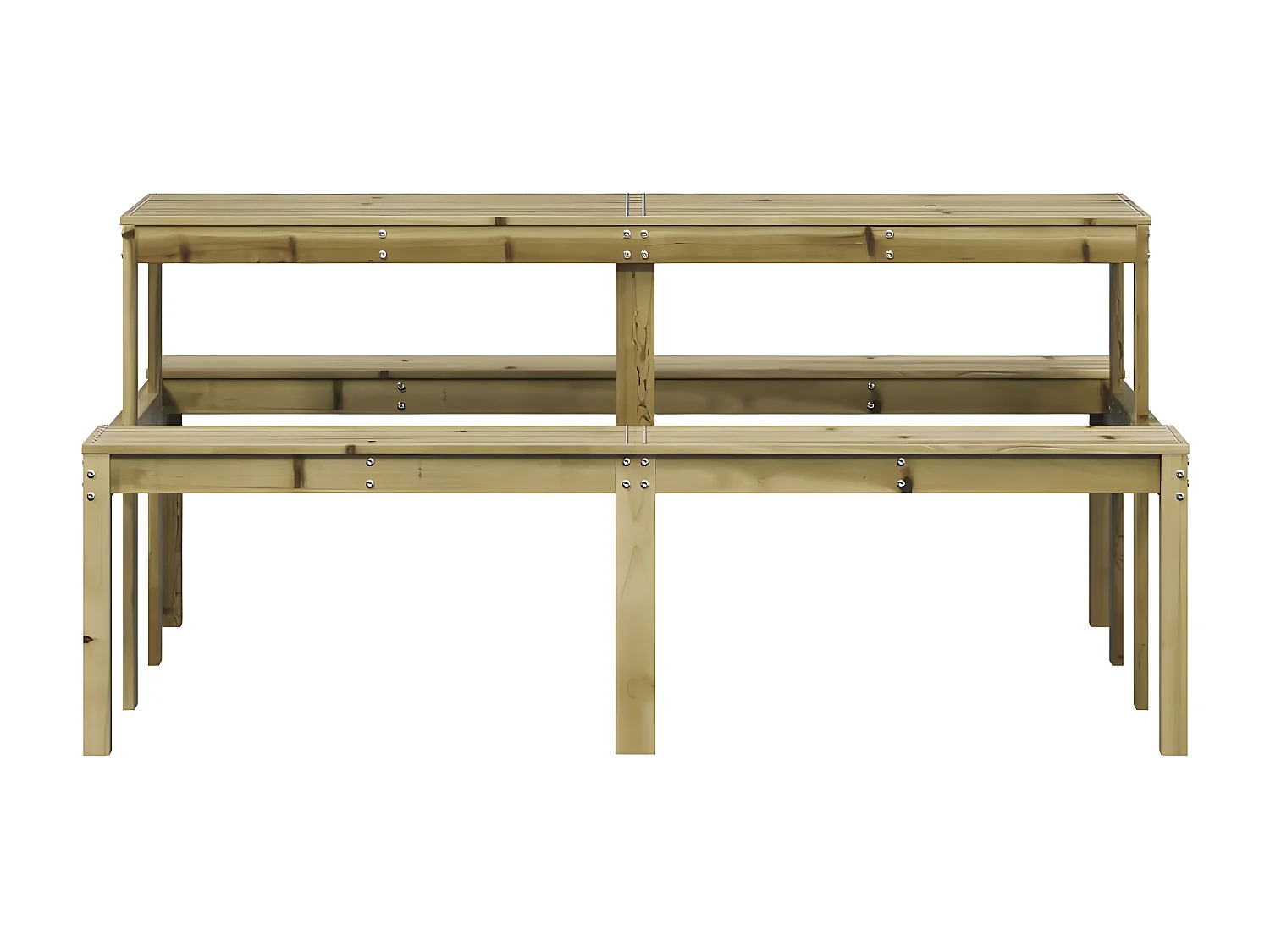 Horrin  Table de pique-nique 160x134x75 cm bois de pin imprégné